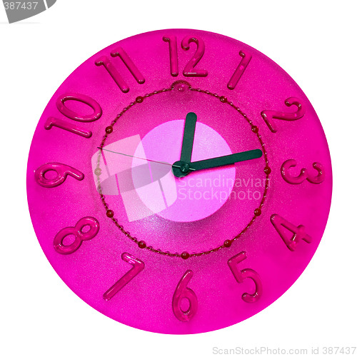Image of Pink clock