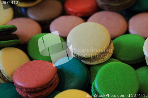 Image of color macaroon background
