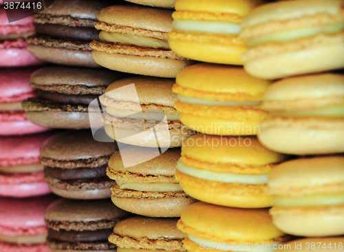 Image of color macaroon background