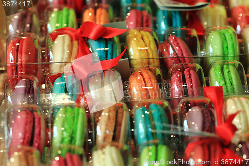 Image of color macaroon background