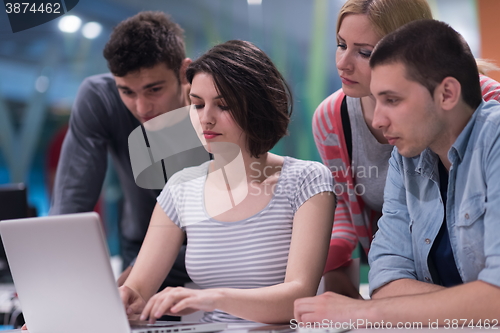 Image of students group study