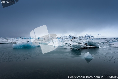 Image of Icebergs at glacier lagoon 