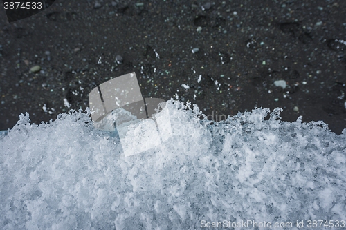 Image of Blue icebergs closeup