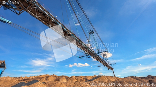 Image of Large excavator machine in the mine