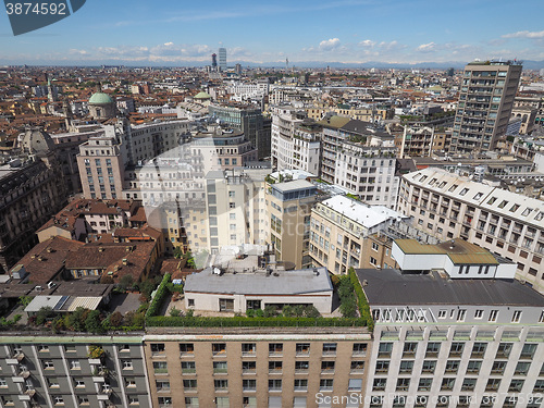 Image of Aerial view of Milan, Italy