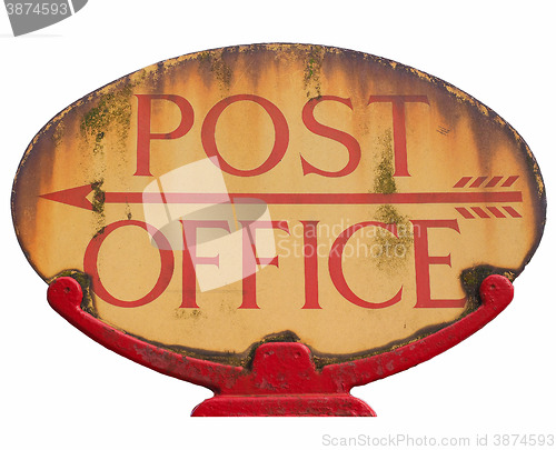 Image of Post office sign