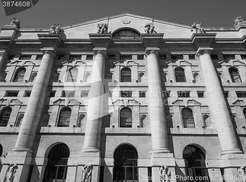 Image of Milan stock exchange in Milan