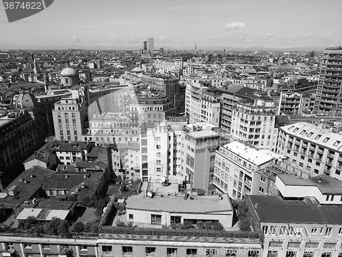 Image of Aerial view of Milan, Italy