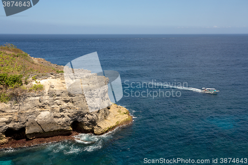 Image of coastline at Nusa Penida island 