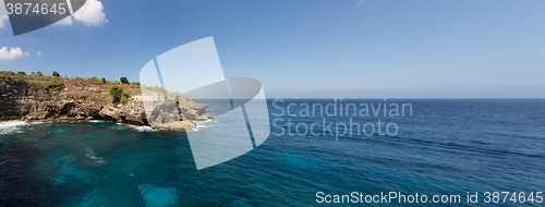 Image of coastline at Nusa Penida island 