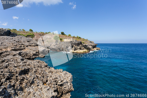 Image of coastline at Nusa Penida island 