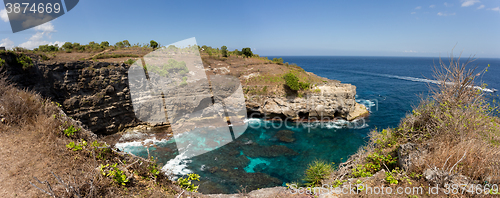 Image of coastline at Nusa Penida island 