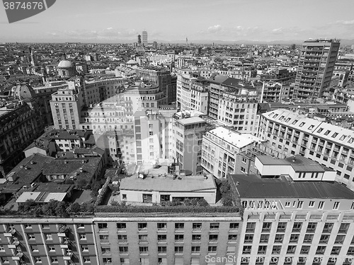 Image of Aerial view of Milan, Italy