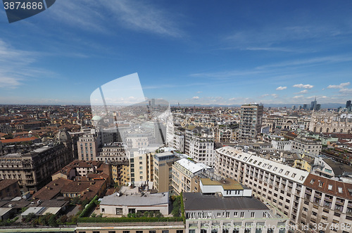 Image of Aerial view of Milan, Italy