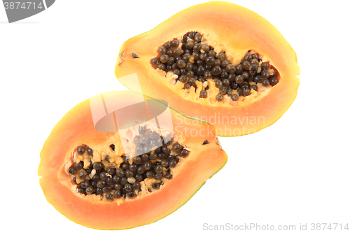 Image of papaw fruit isolated