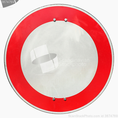 Image of No entry sign