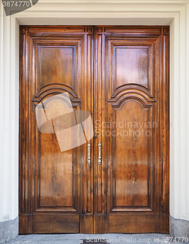 Image of Ancient wooden door