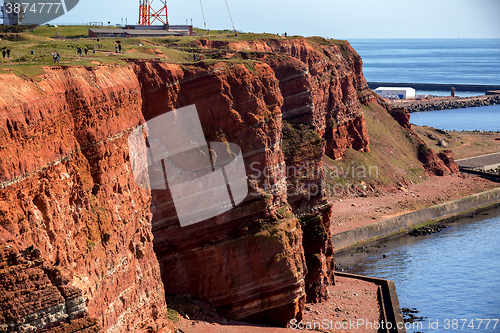 Image of Sedimentary rock cliffs from Helgoland