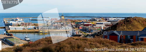 Image of helgoland city from hill