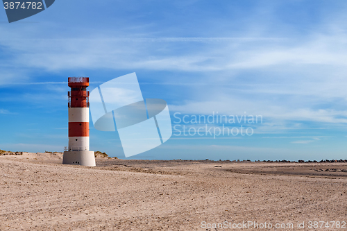 Image of lighthouse at heligoland dune island