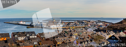Image of helgoland city from hill