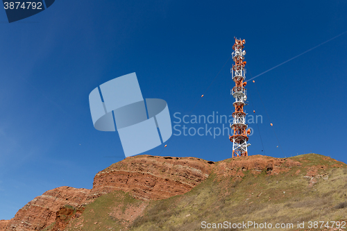 Image of Radio tower on the island