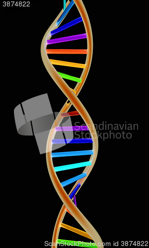 Image of DNA structure model