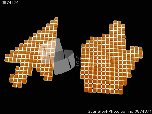 Image of Set of Link selection computer mouse cursor