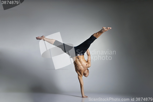 Image of Young and stylish modern ballet dancer