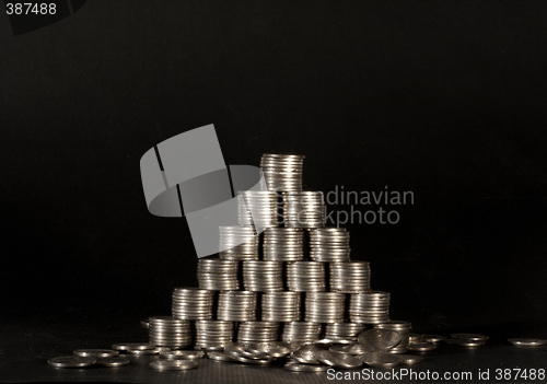 Image of Money.Financial pyramid