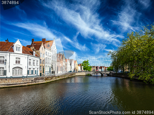 Image of Bruges town view, Belgium