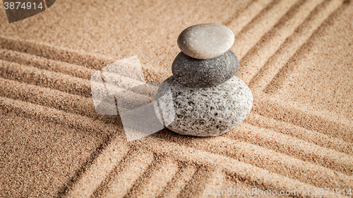 Image of Japanese Zen stone garden