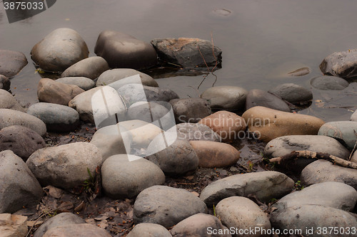 Image of Stones in water background.