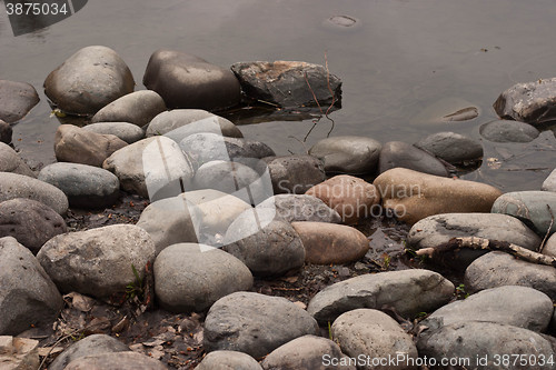 Image of Stones in water background.