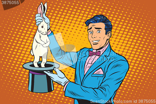 Image of Magician trick rabbit
