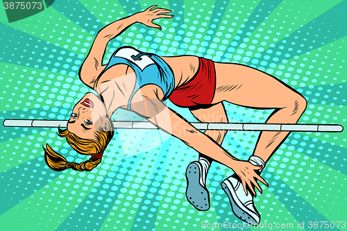 Image of Athlete high jump girl