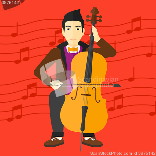 Image of Man playing cello.