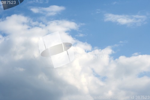 Image of Clouds in the blue sky.