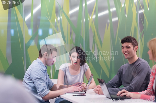 Image of students group study
