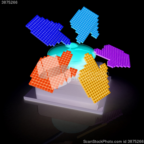 Image of Emergency Button 3d icon