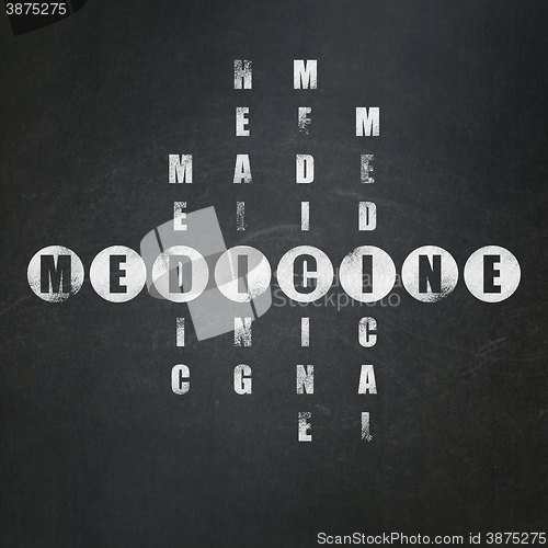 Image of Healthcare concept: Medicine in Crossword Puzzle