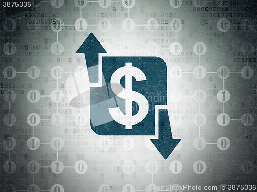 Image of Business concept: Finance on Digital Paper background