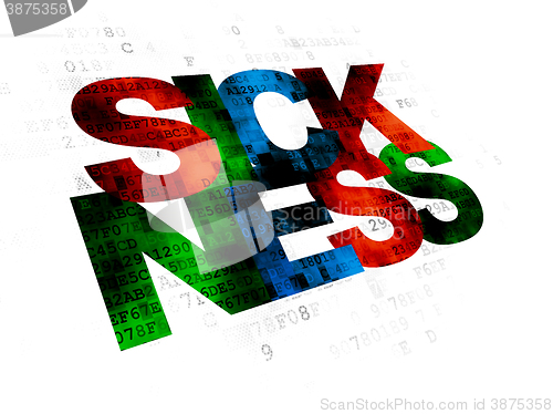 Image of Healthcare concept: Sickness on Digital background