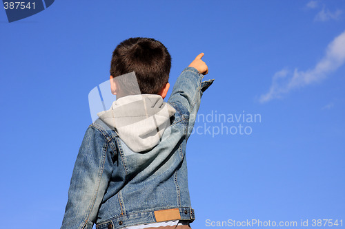 Image of Young Boy Pointing 1