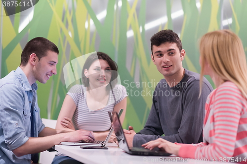 Image of students group study