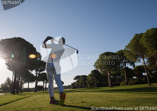 Image of golf player hitting shot