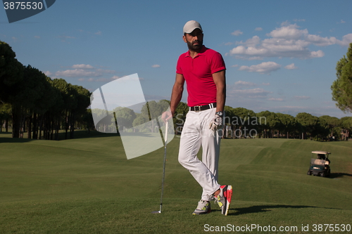 Image of golf player portrait
