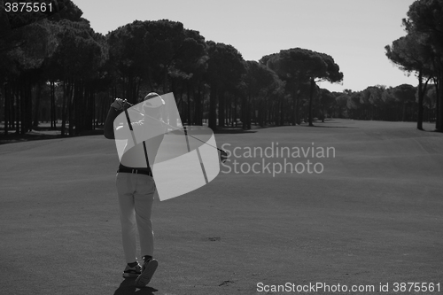 Image of golf player hitting shot
