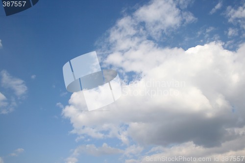 Image of Clouds in the blue sky.