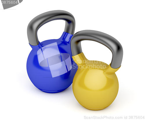 Image of Two kettlebells